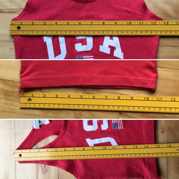 Vintage USA Crop Top or Sports Bra - Picture 5 of 7